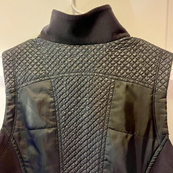 Athleta  Quilted Vest Black  Sleeveless Full  Front Zip - Picture 8 of 12